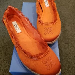 Simply Vera Orange Espadrilles 6.5